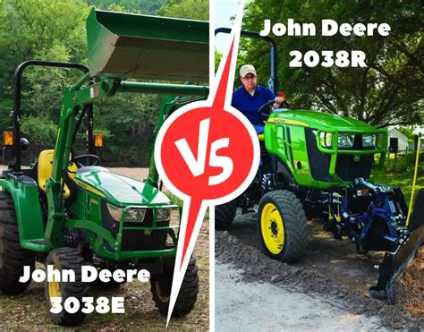 john deere 2038r|Compare a 2038r to a 3038e